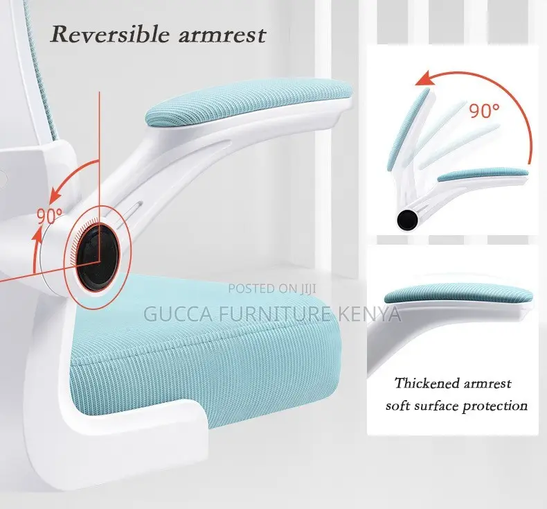 High-back Ergonomic Chair With Flip Armrest