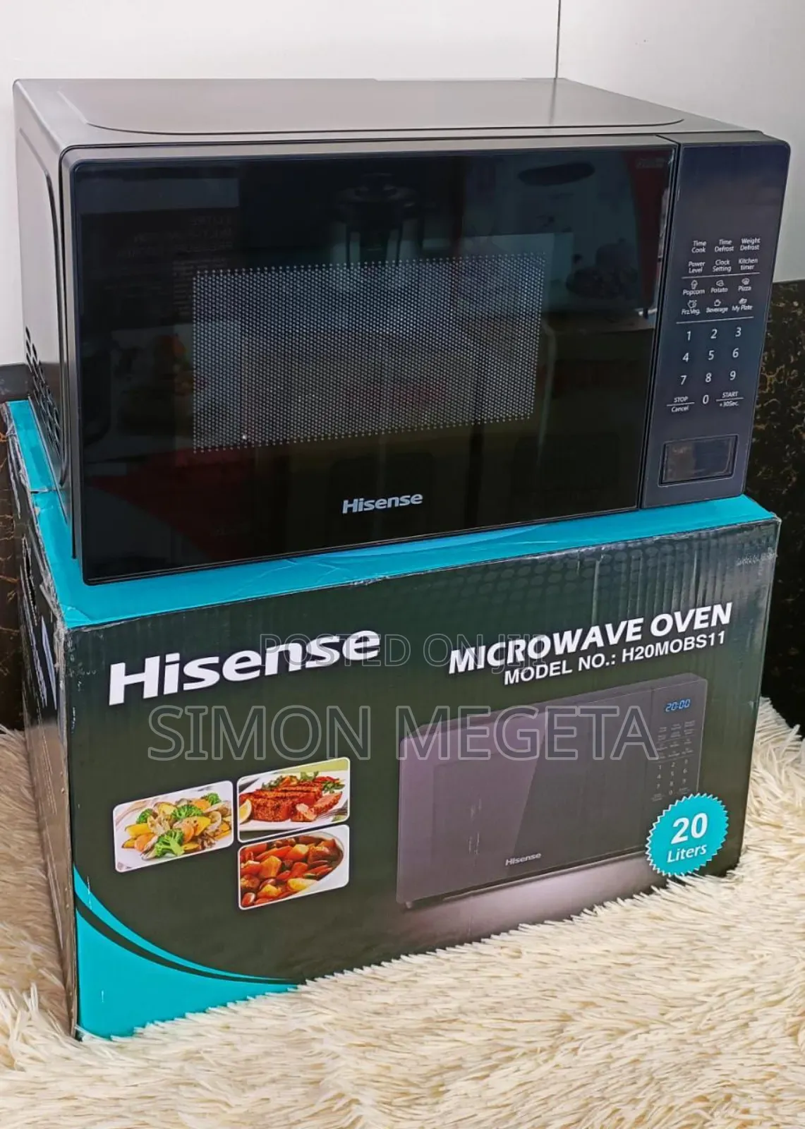 Hisense Black Digital Microwave Brand New
