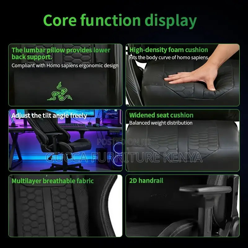 Office Ergonomic Leather Gaming Chair