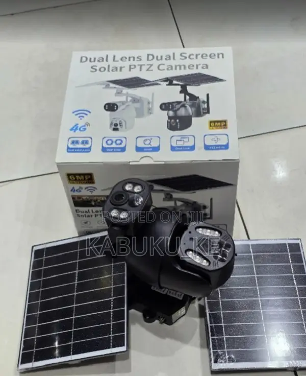6mp Dual Lens 4g Sim Card Solar Cctv Camera