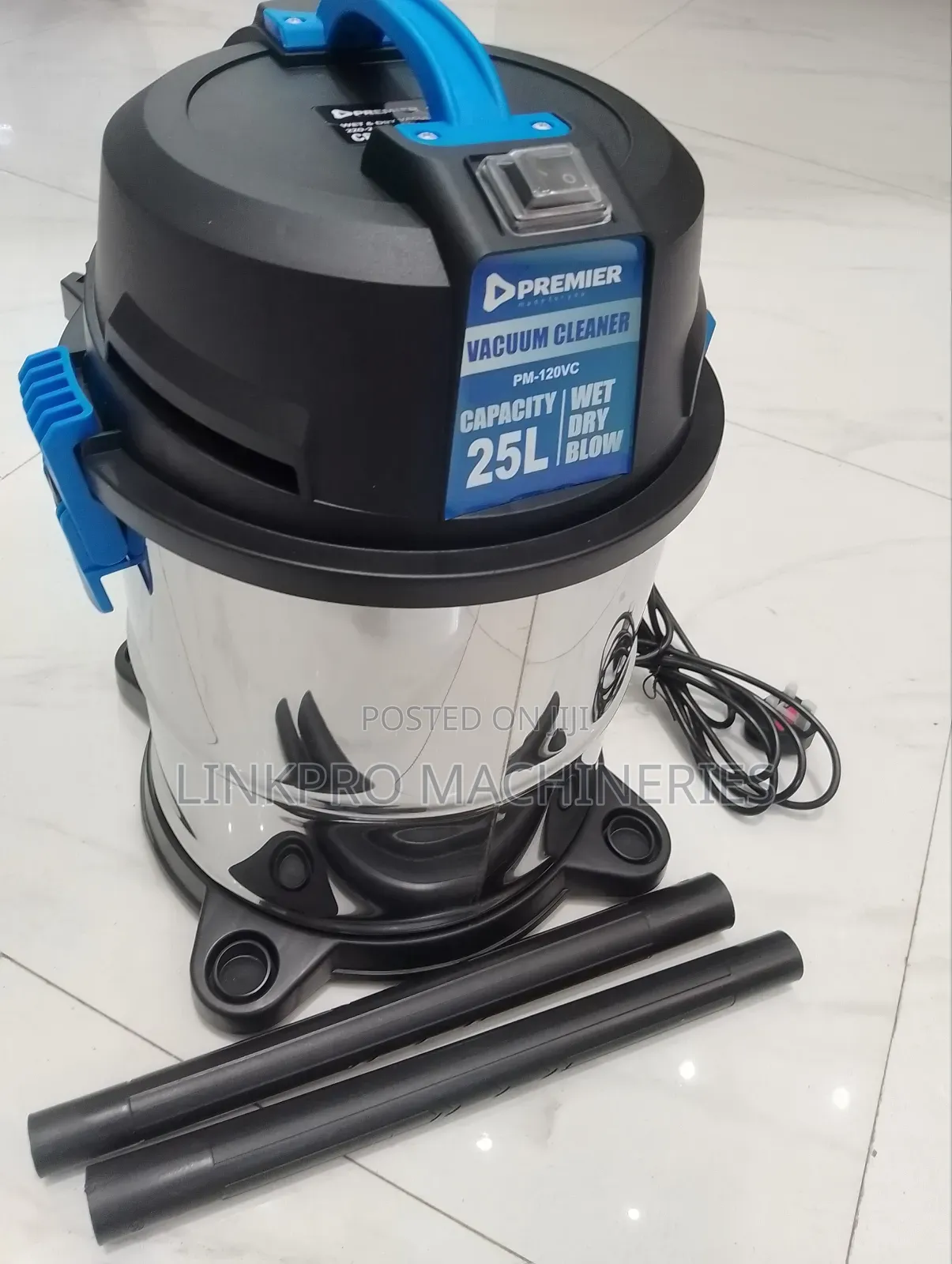 25 Litres Premier Wet and Dry Vacuum Cleaner