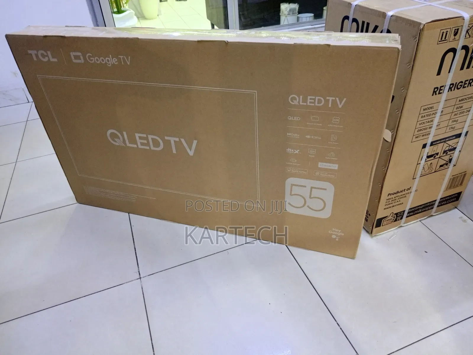 TCL 55” Qled Ultra Hd Frameless Google Smart Tv – Hdr, Dolby Audio