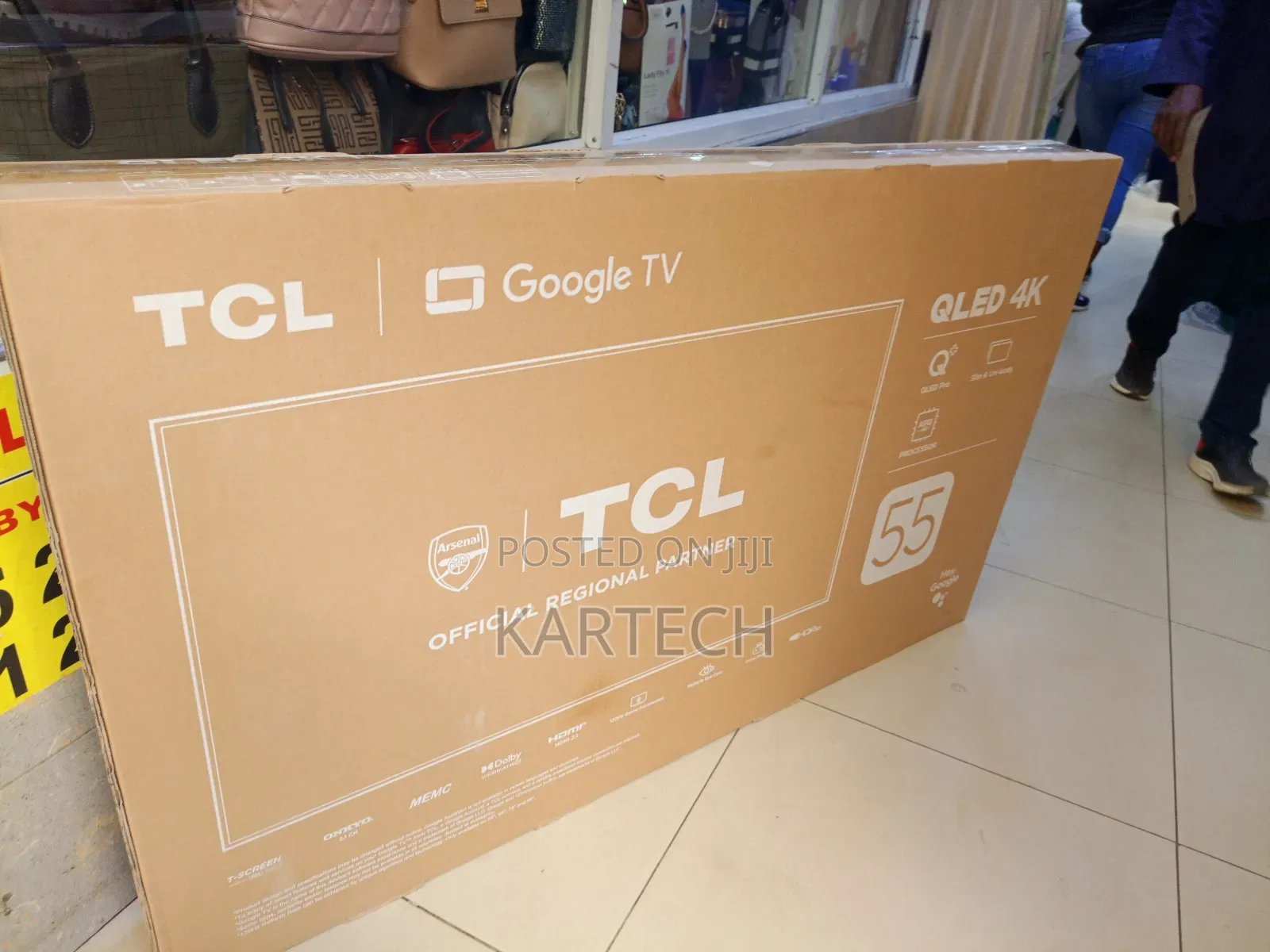 TCL 55 Inch Qled Pro Uhd Smart Google Tv With Dolby Vision Memc