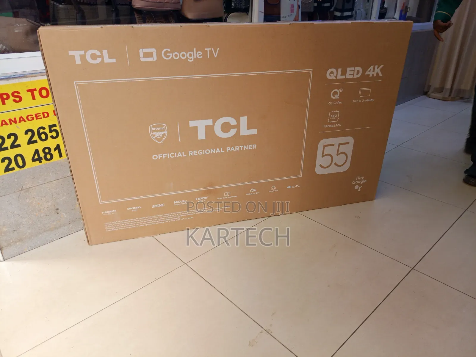 TCL 55 Inch Qled Pro Uhd Smart Google Tv With Dolby Vision Memc