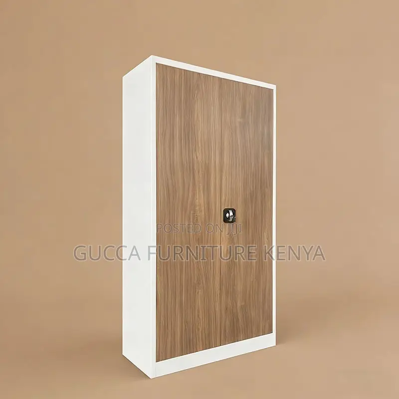 Modern 2-door Metallic Brown Filling Cabinet