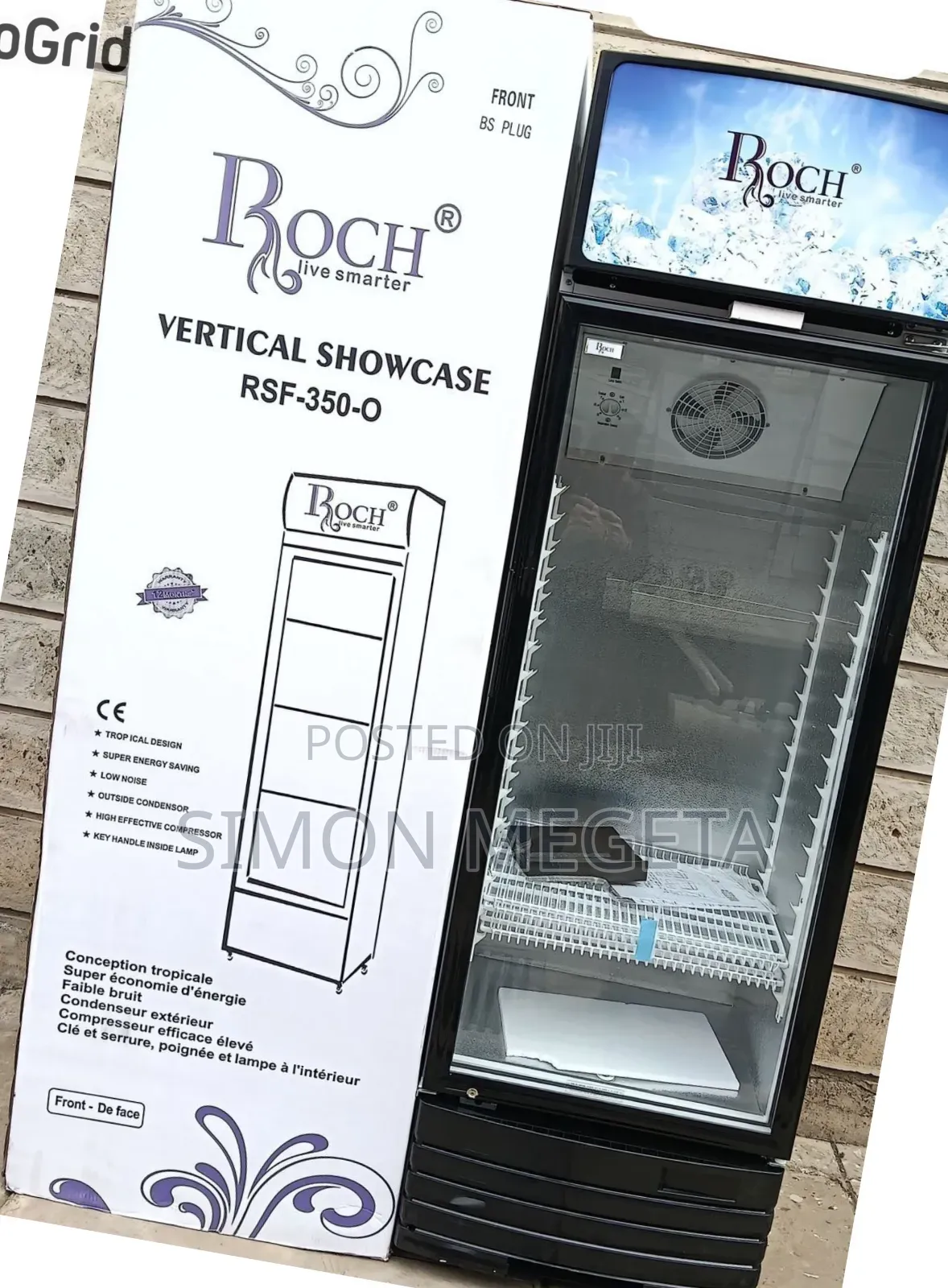 Roch Showcase Fridge Display 279 Litres