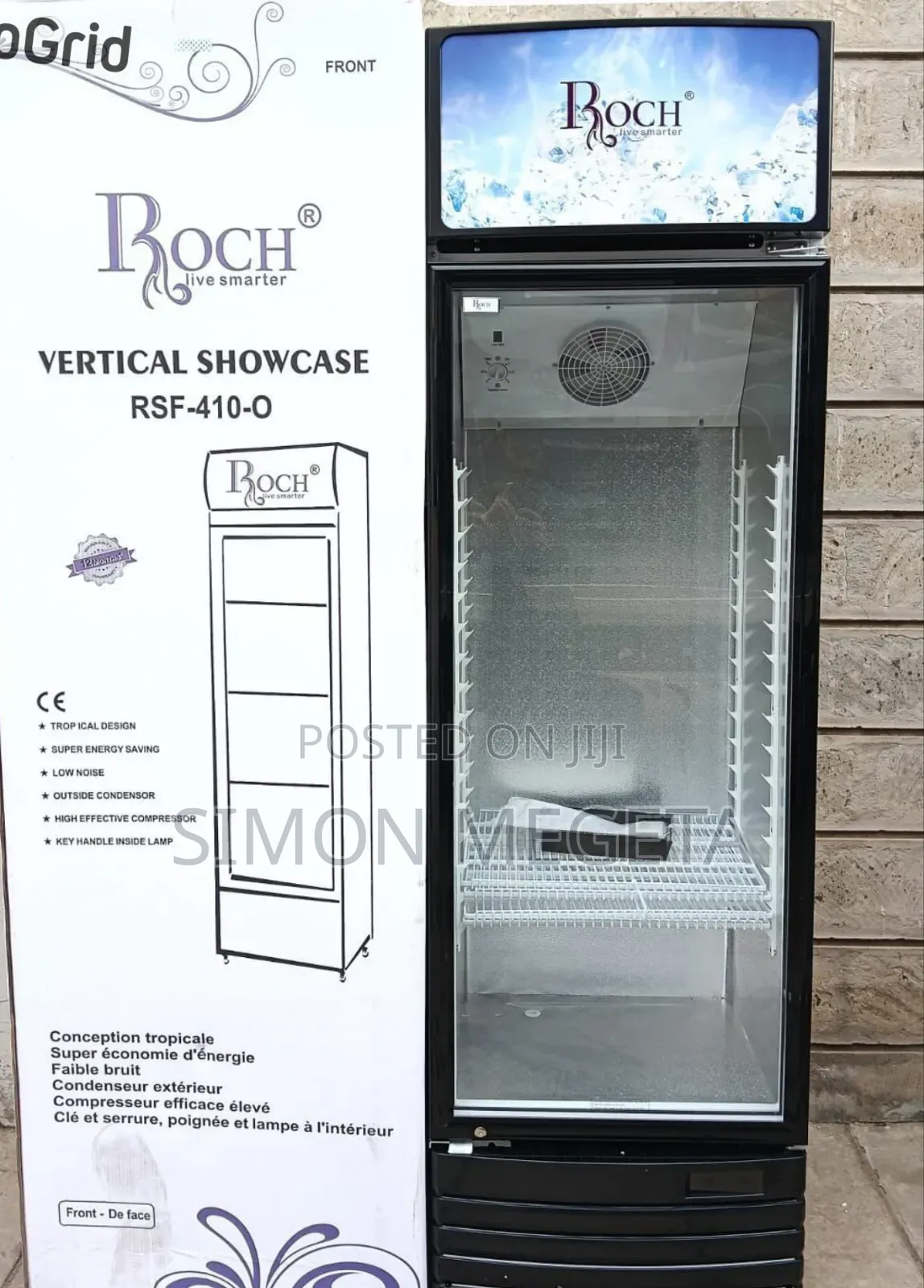 329 Litres Roch Showcase Display Fridge