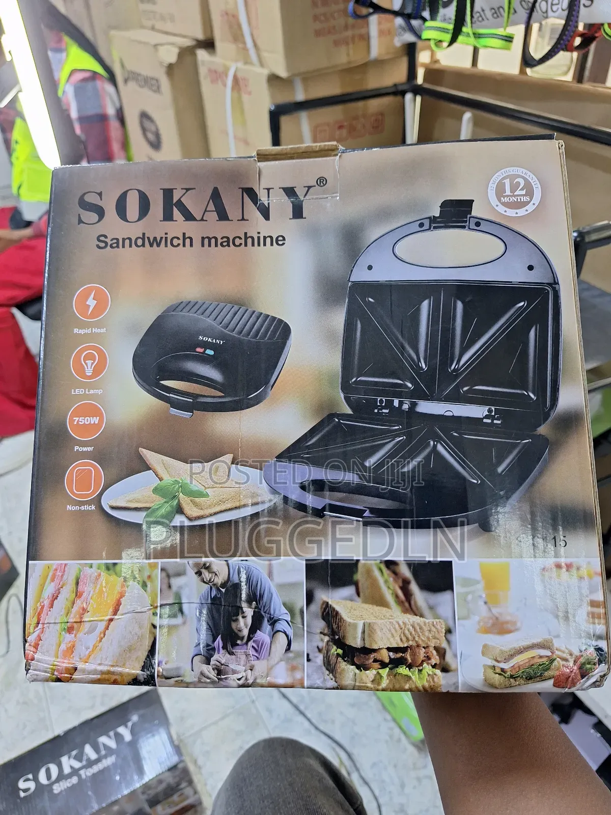 2 Slice Sokany Sandwich Maker.