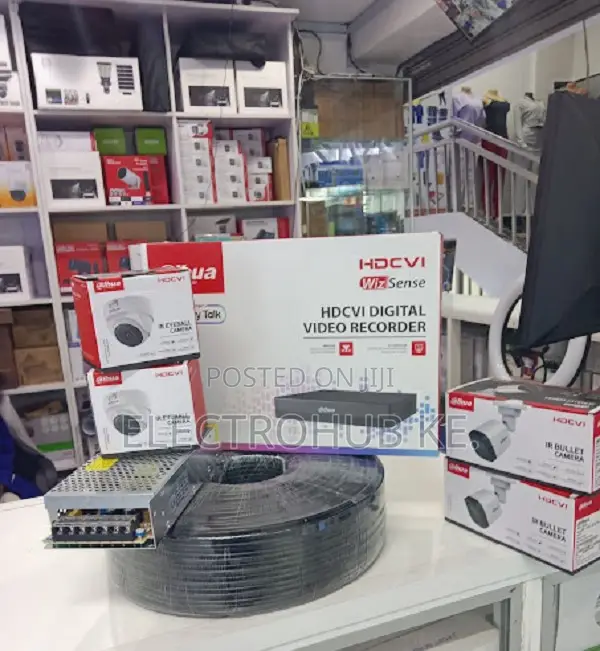 Security 4 Channel Cctv Dahua 2mp Full Set Kit Camera