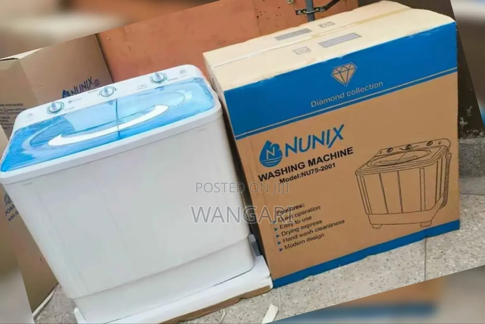 7.5kgs Nunix Semi Automatic Washing Machine Available