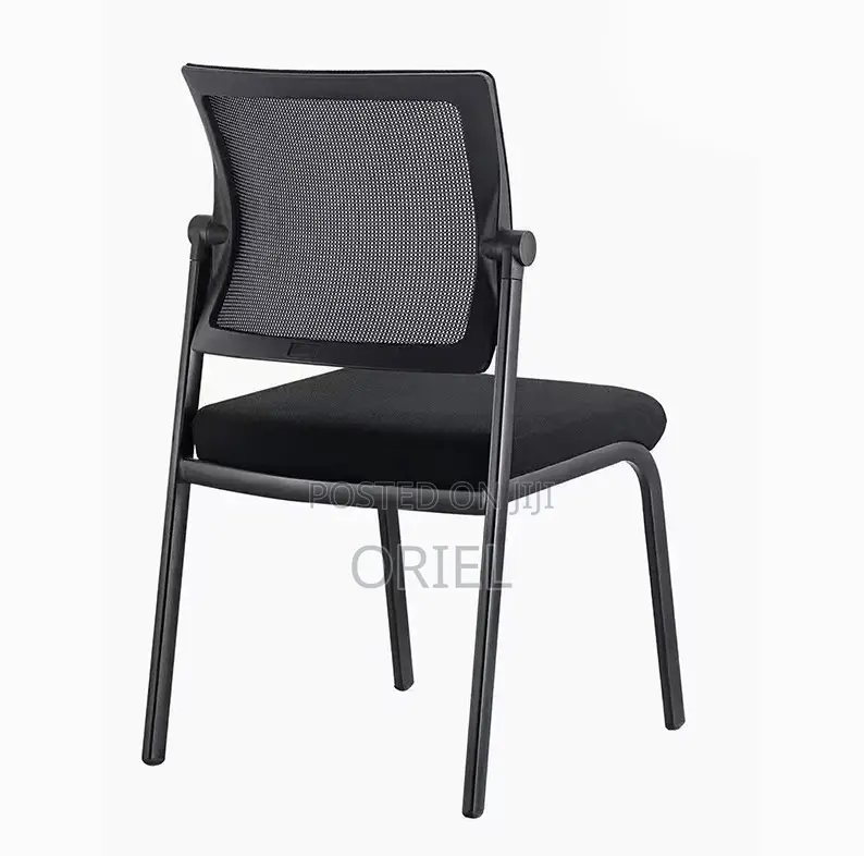 Office Guest's Chair; Breathable Fabric Armless Visitor Seat