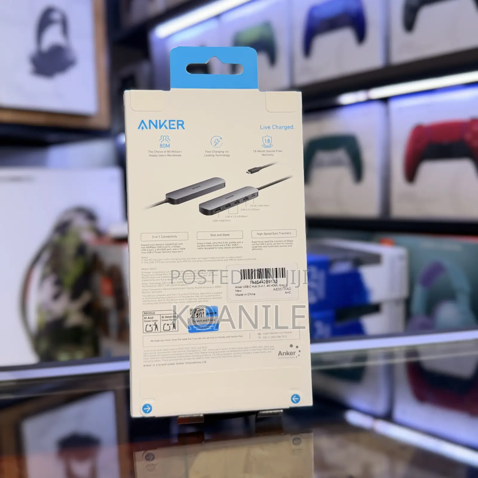 Anker Usb-C Hub (5-in-1, Hdmi) – A8357ha0 )