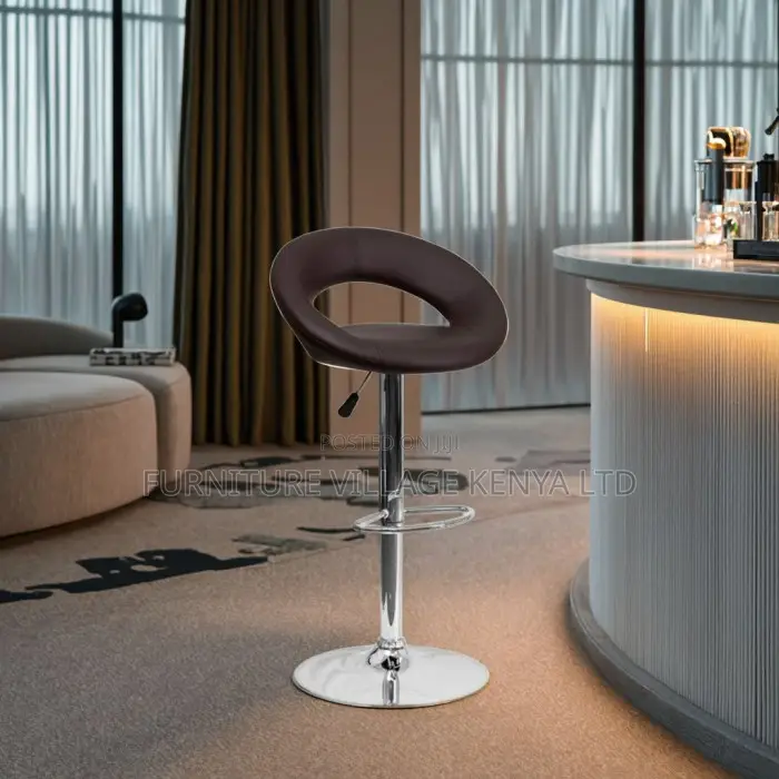 Bar Stool; Height Adjustable Swivel Bar Stool