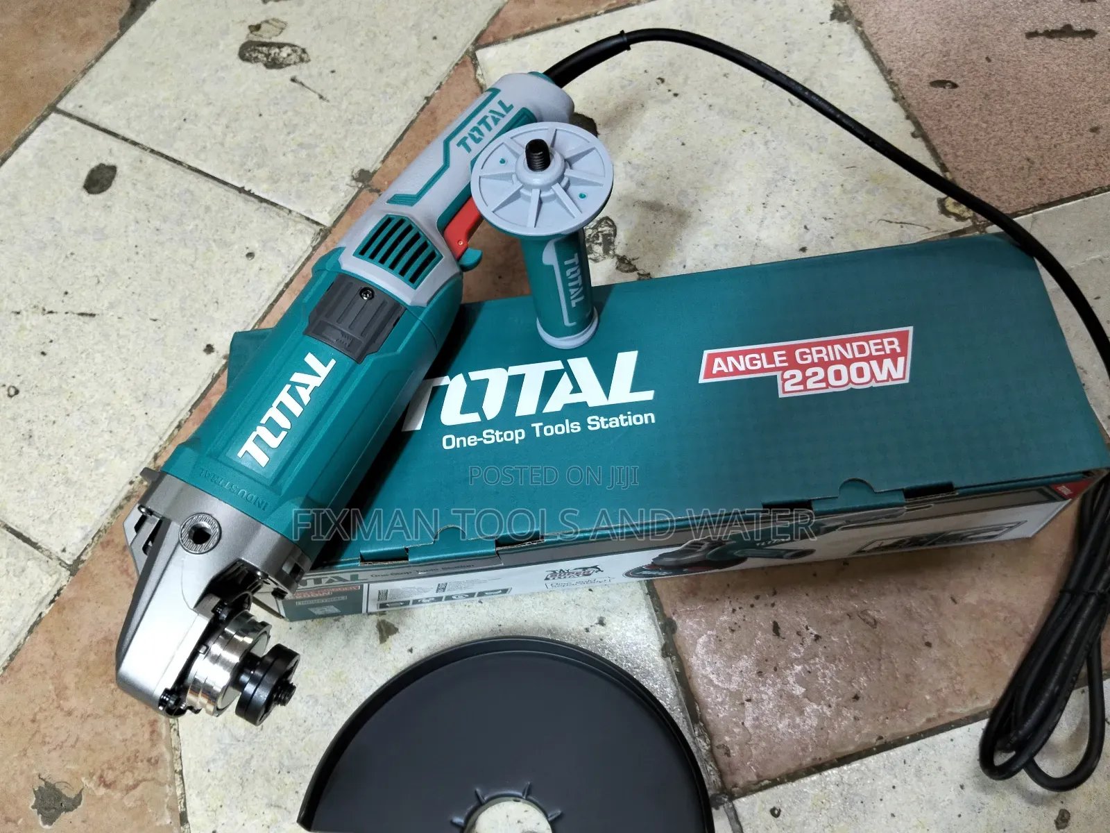 New Total Angle Grinder 2200 Watts 9 Inches With Handle And Guard