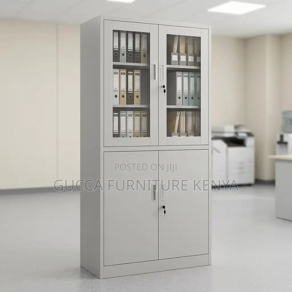 Glass Door's Steel Office Filling Cabinet