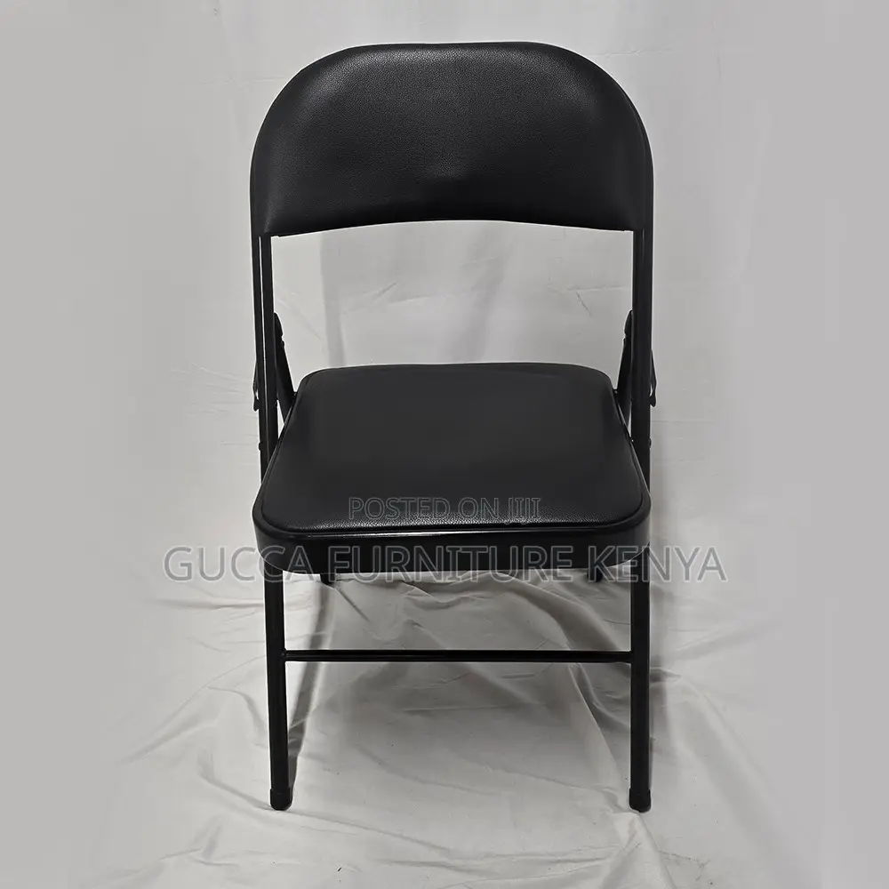 Black Foldable Padded Office Study Chair