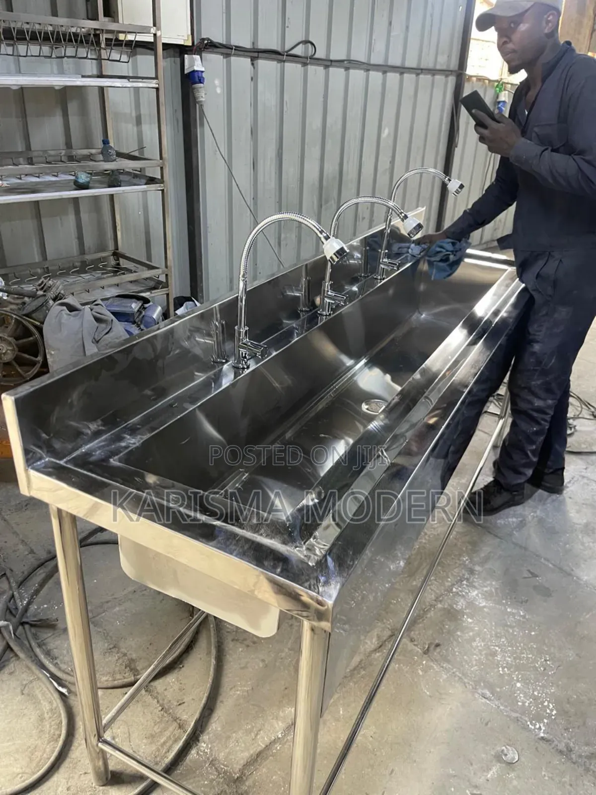 Scrub Sinks Stainless Steel