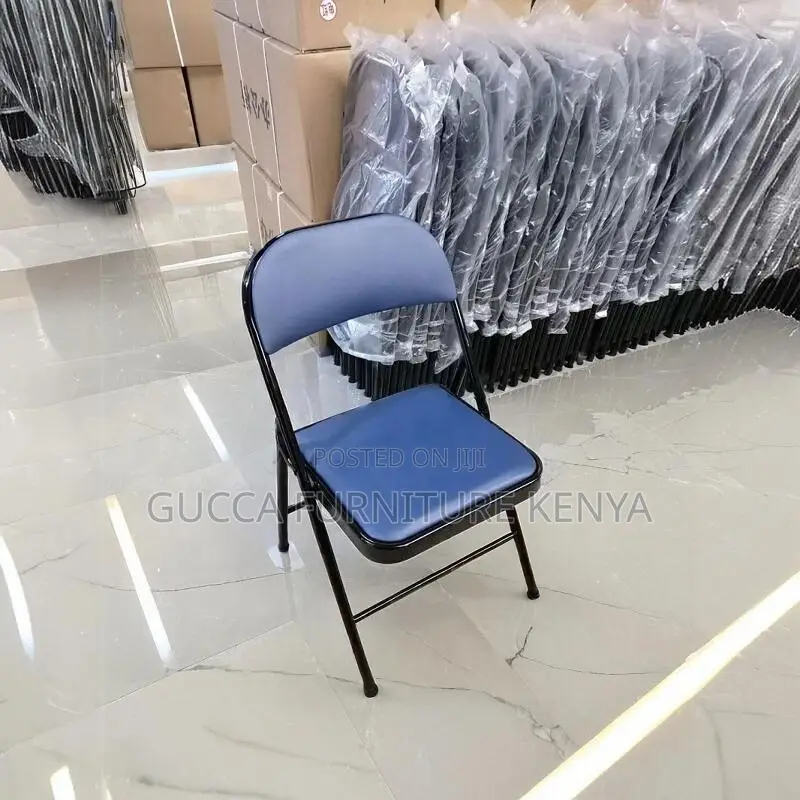Black Foldable Padded Office Study Chair