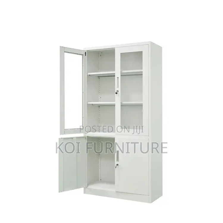 Office Cabinet; Steel Gray Office Cabinet for Filing