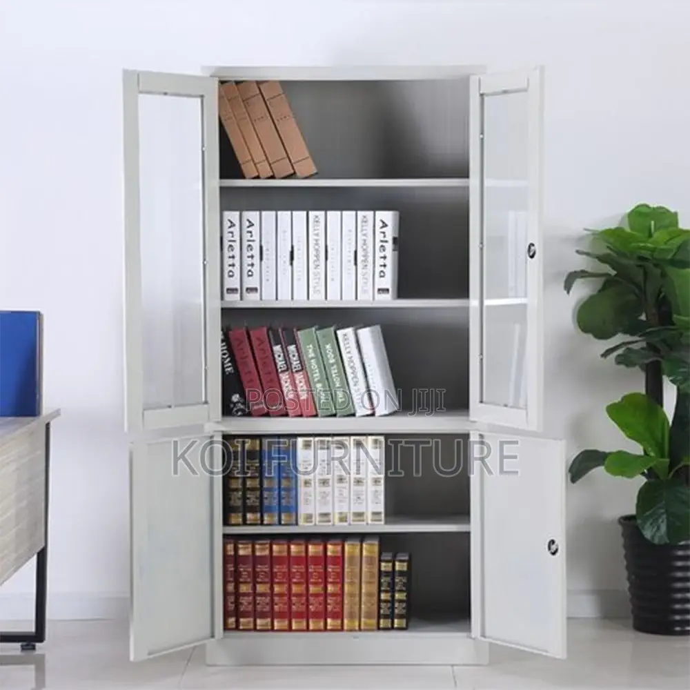 Office Cabinet; Steel Gray Office Cabinet for Filing
