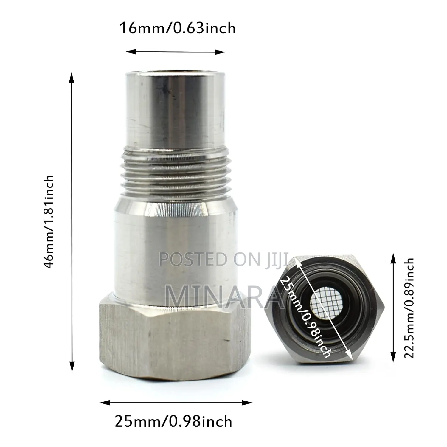1 Pc, Oxygen Sensor Spacer, 02 Adapter, M18x1.5mm