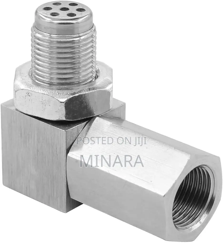 1 Pc, 90 Degree Angled Oxygen Sensor Spacer, 02 Adapter,Cat Converter
