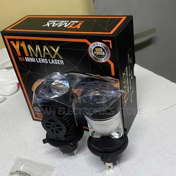Universal Y1 Lens Headlights H4 Hi/Lo Beam Projector Headlight