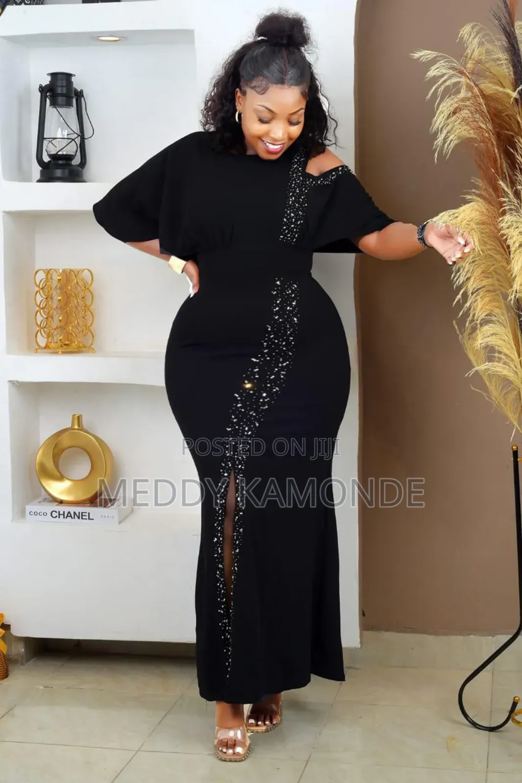 Black Blue Event Bodycon Dress