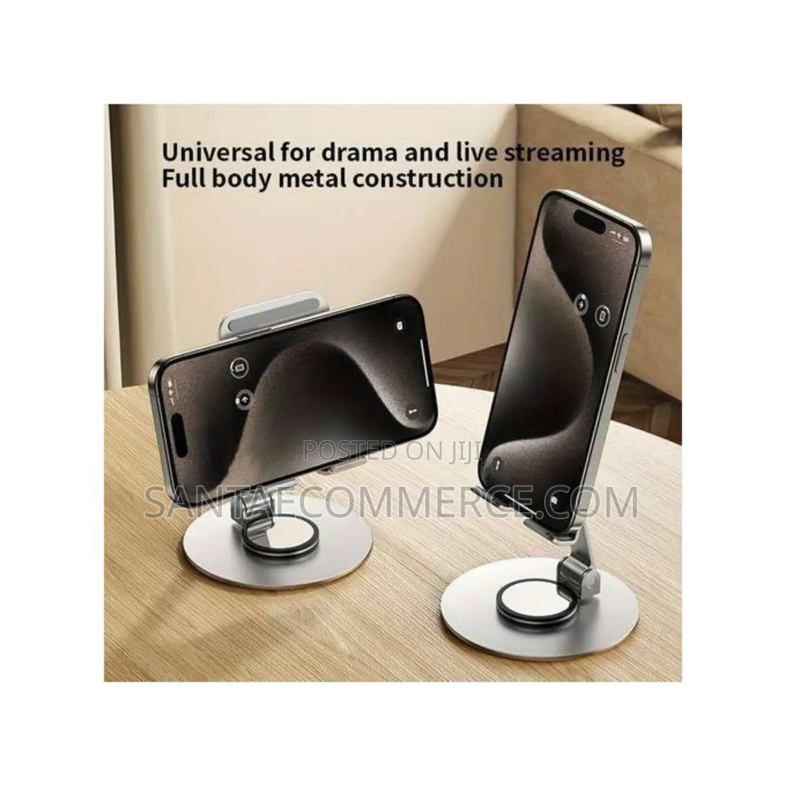 Adjustable Metallic Desktop Phone Tablet Stand Holder