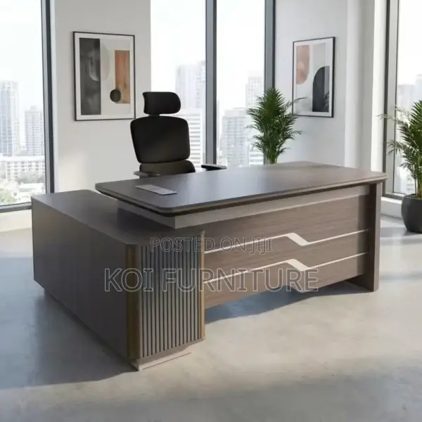 Office Desk; 180cm Executive Desk With Drawers