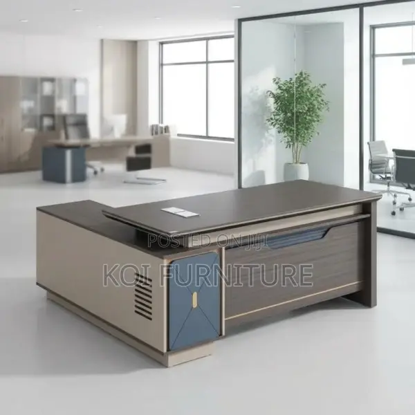 Office Desk; 180cm Executive Desk With Drawers