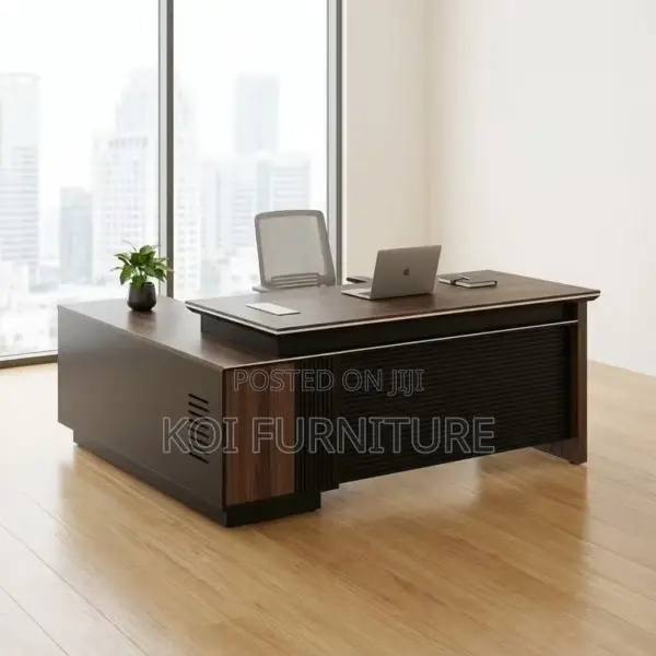 Office Desk; 180cm Executive Desk With Drawers