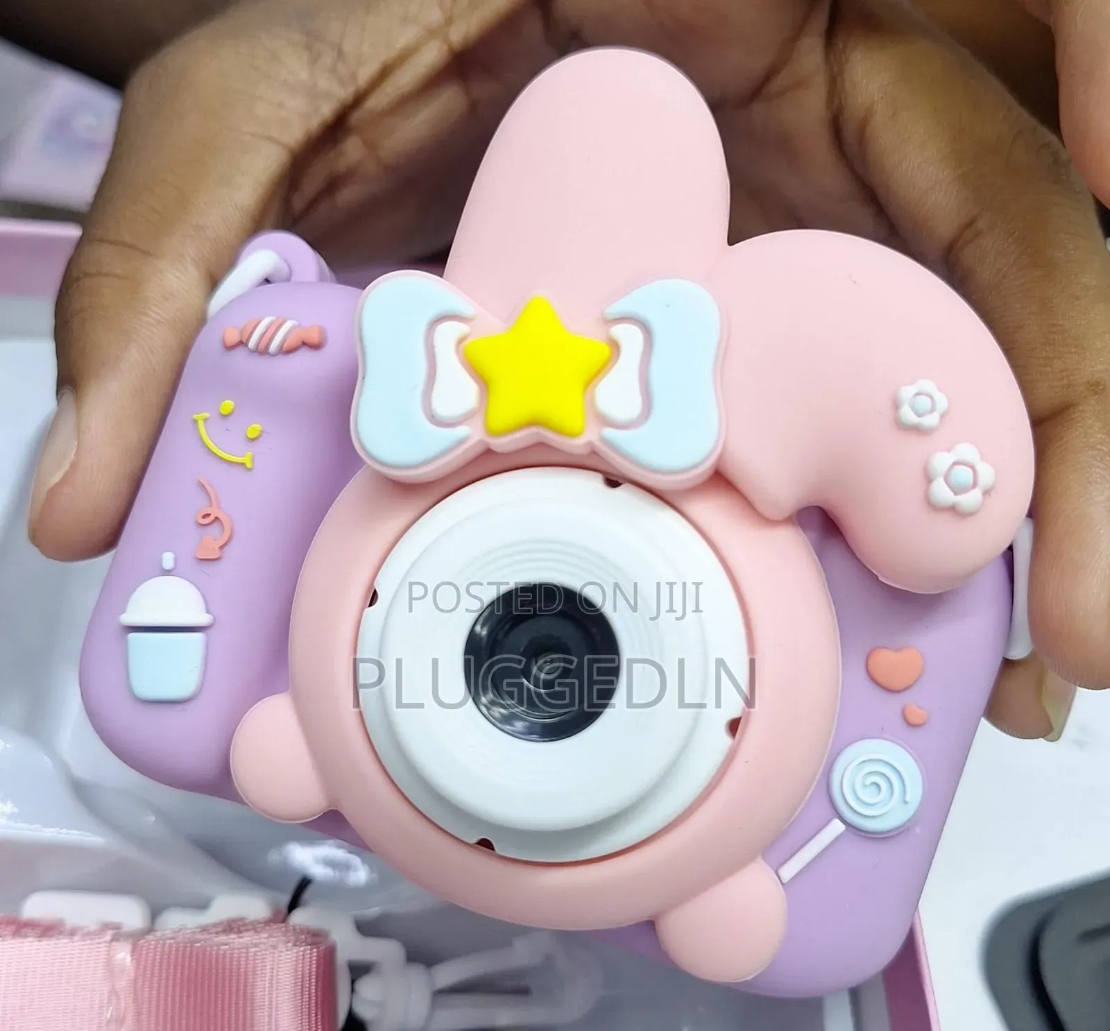 Purple Rabbit-Shaped Digital Camera .
