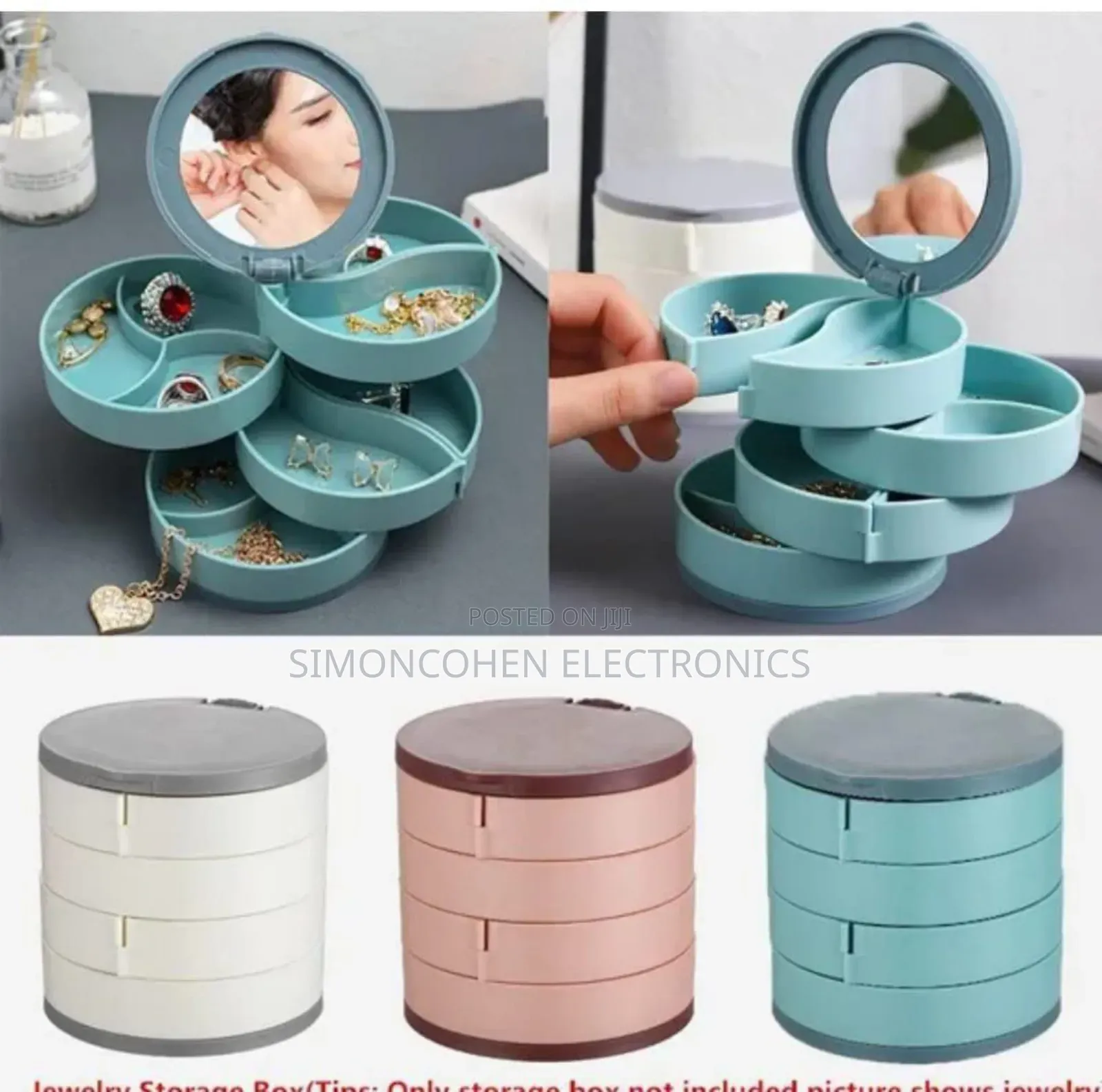 4 Layer  Rotating Accessories Storage  Box