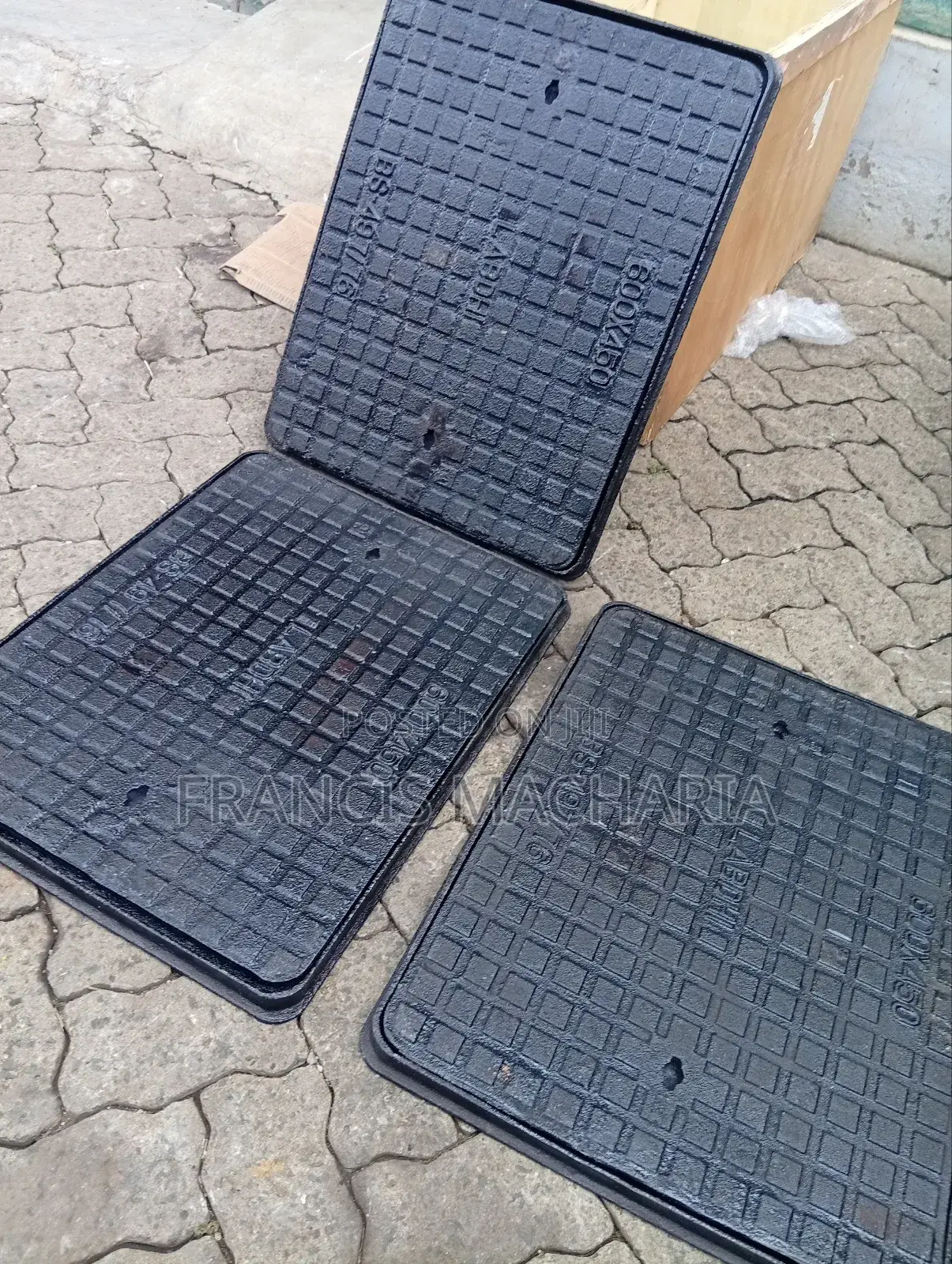 Manhole Cover 450 by 600 Cast Iron