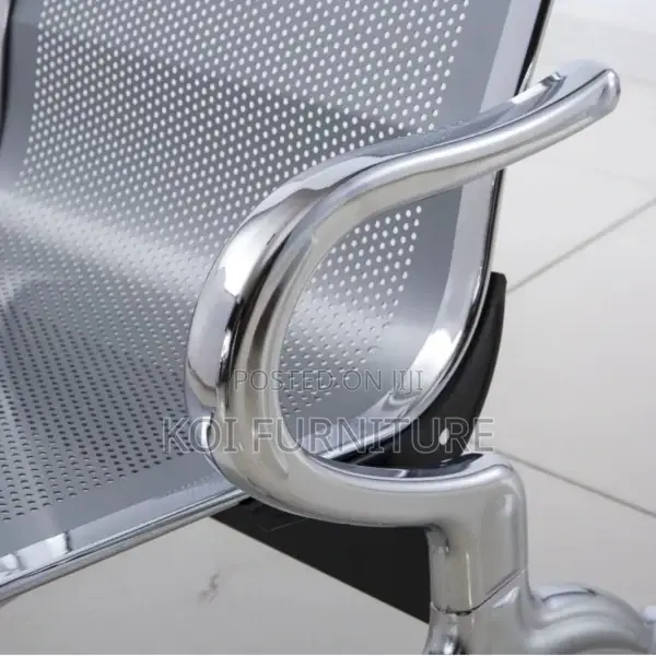 Office Bench; 3-Link Steel Waiting Benches