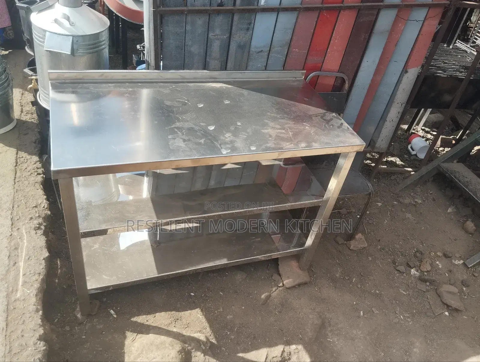 Heavy Duty Stainless Steel Working Table With Under Shelf