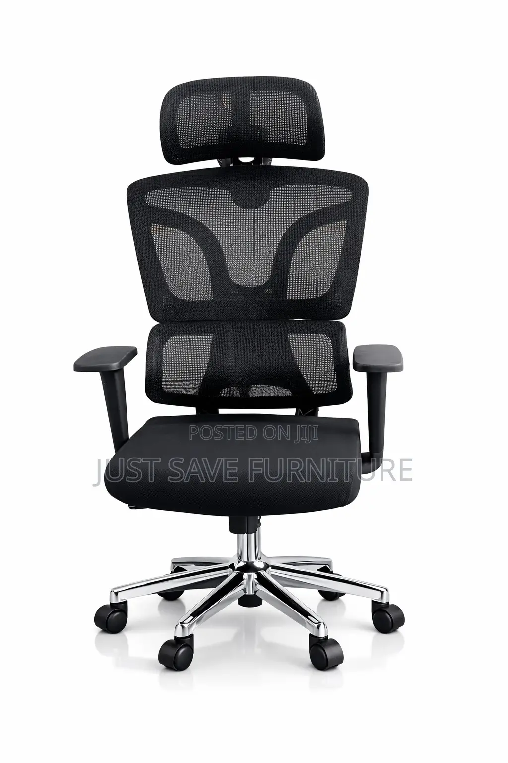 Ergonomic Mesh Office Chair With Headrest – Adjustable Swivel Chair