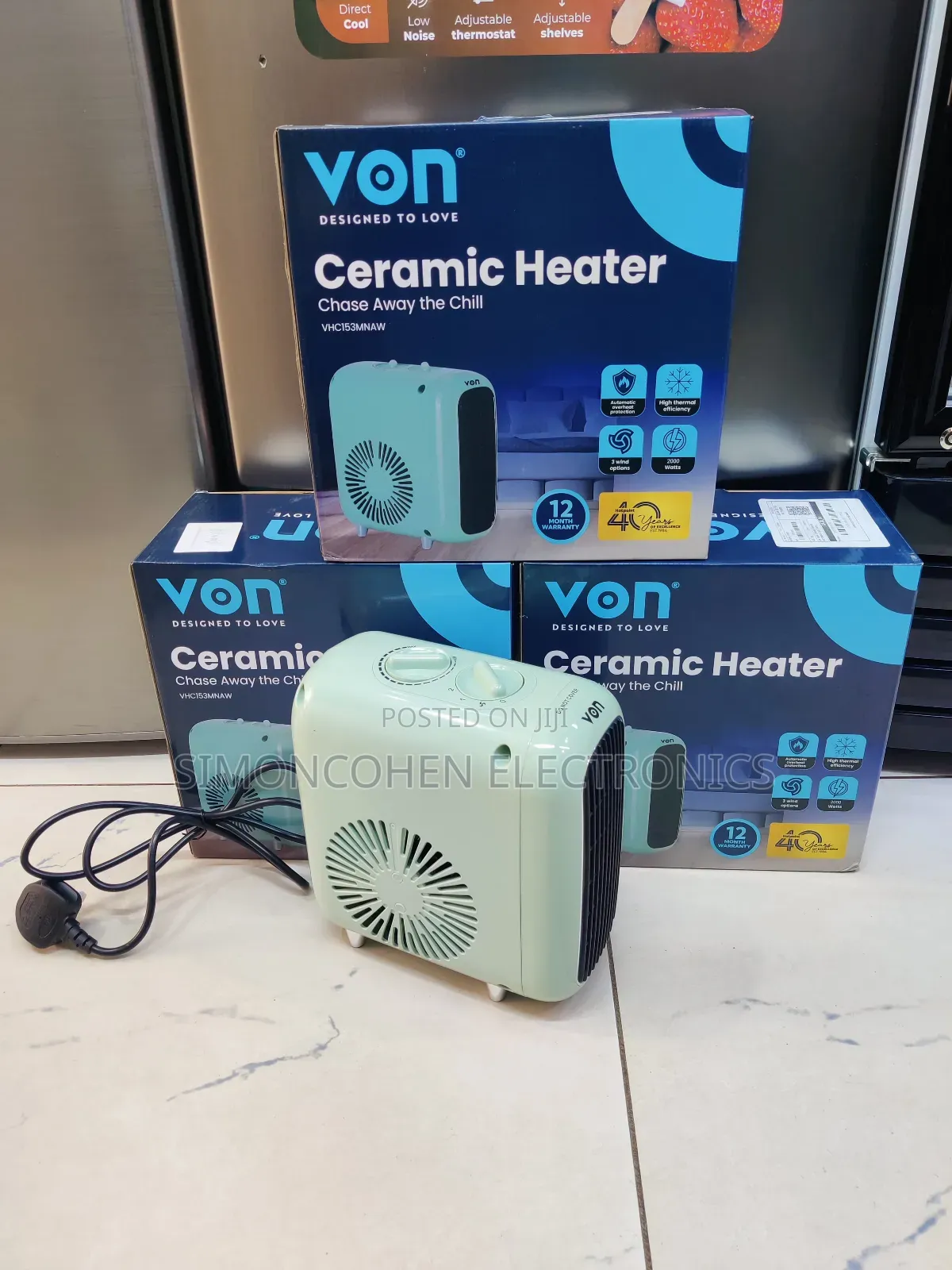 Von 1500w Ceramic Heater