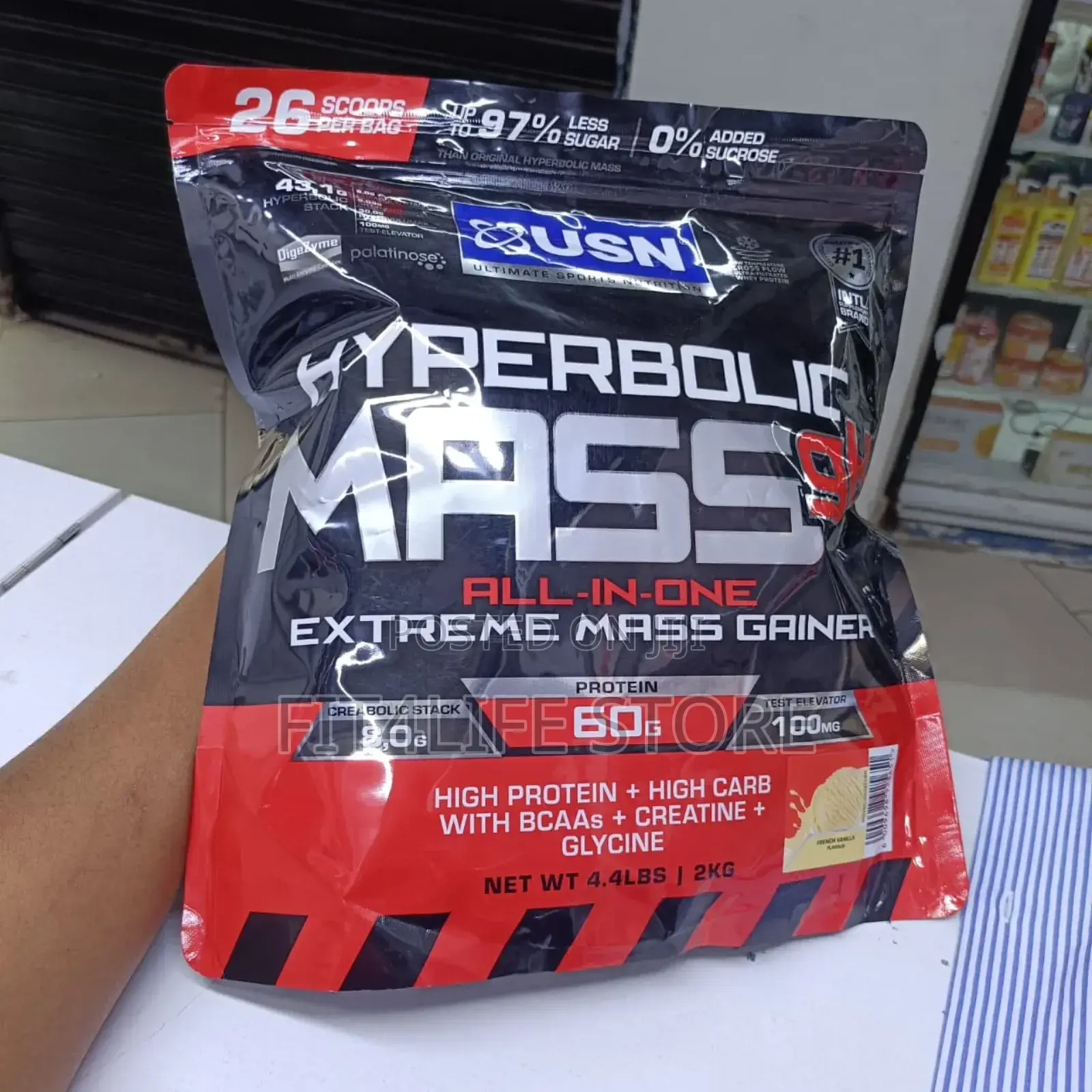 Hyperbolic Mass Gainer 2kg – Fast Weight Muscle Gain | High-calorie