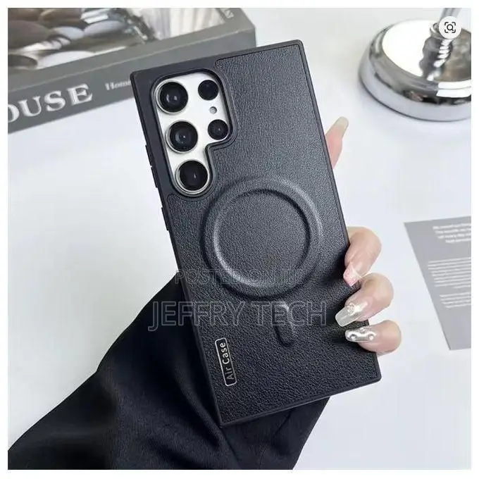 Cases Samsung Galaxy S23 Ultra Magsafe Luxury Frameless Leather Phone