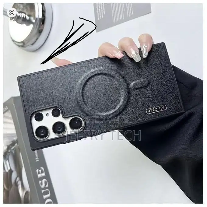 Cases Samsung Galaxy S23 Ultra Magsafe Luxury Frameless Leather Phone