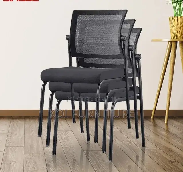 Office Chairs; Strong Fabric Mesh Office Visitor Chairs