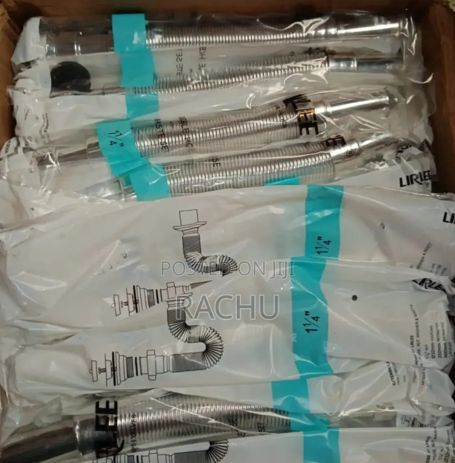 Chrome Magic Connector Flexible Tube 11/2 and 11/4