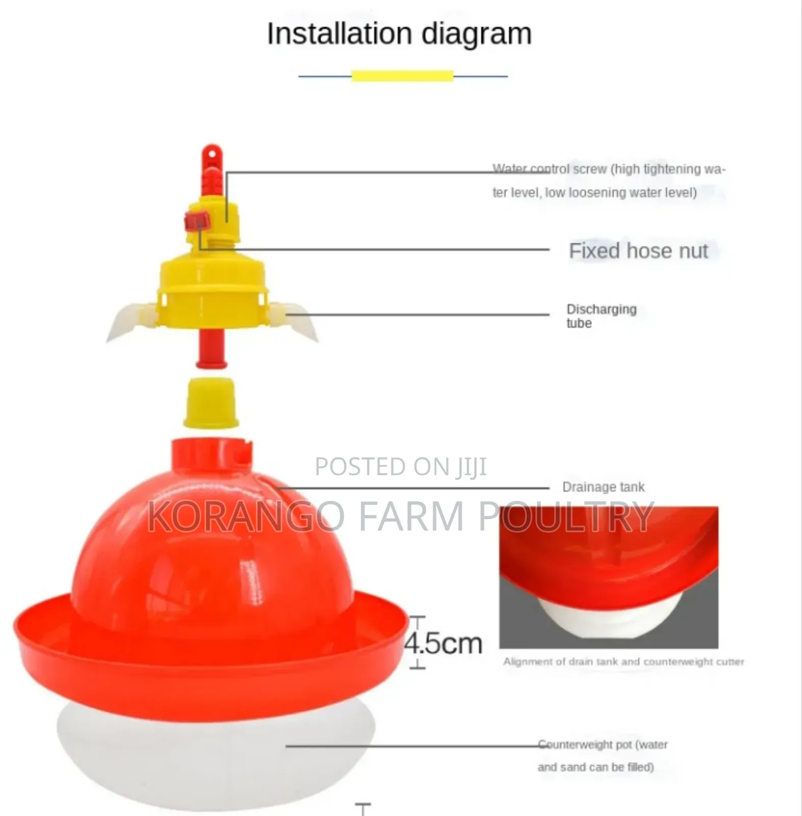 Automatic Chicken Bell Drinkers