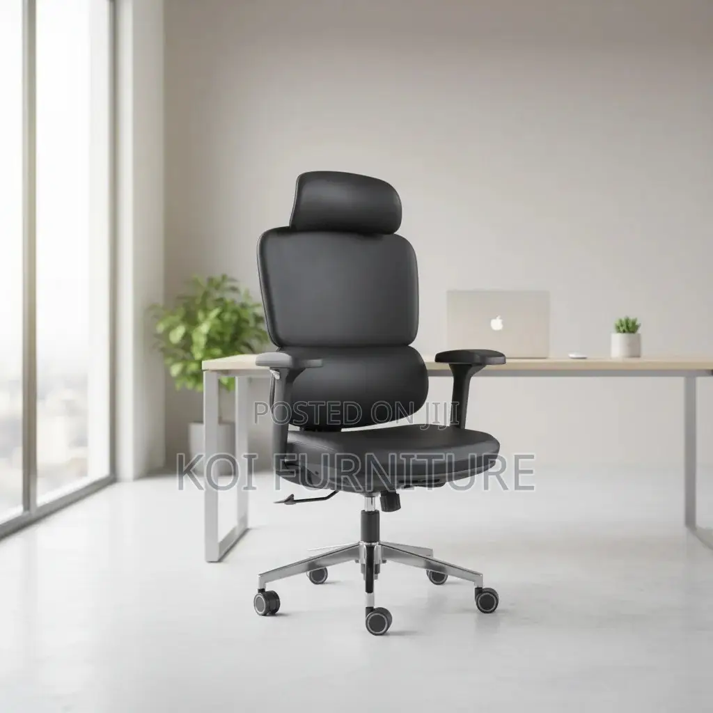 Office Chair; Executive Orthopedic High Back Chair