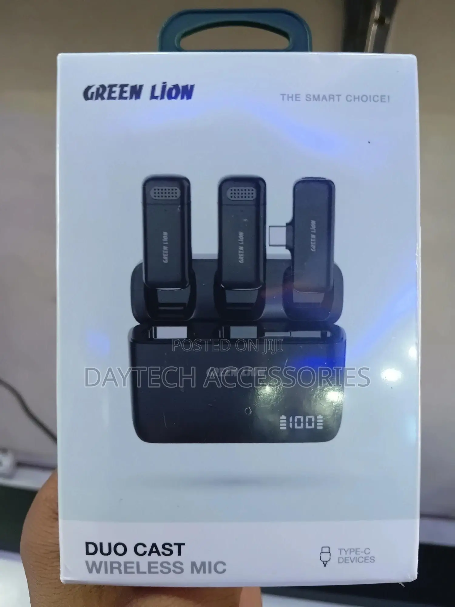 Green Lion Duo Cast Wireless Type-C Microphone - Black
