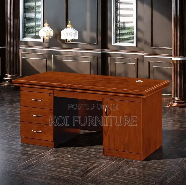Office Desk; 1.4m Executive Desk Made From Mahogany