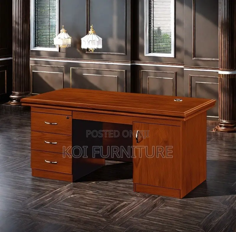 Office Desk; 1.4m Executive Desk Made From Mahogany