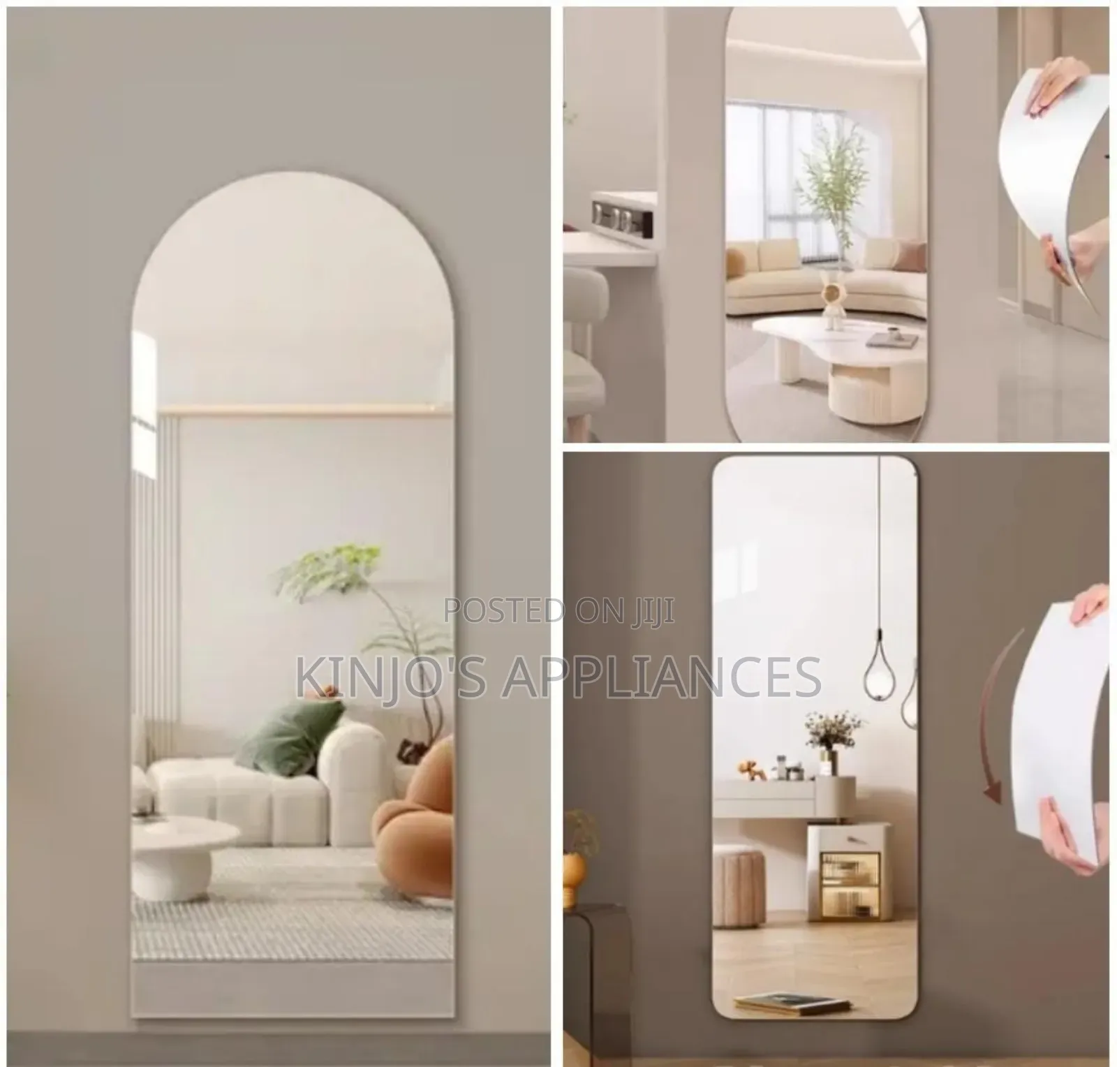 Peel and Stick Unbreakable Mirror